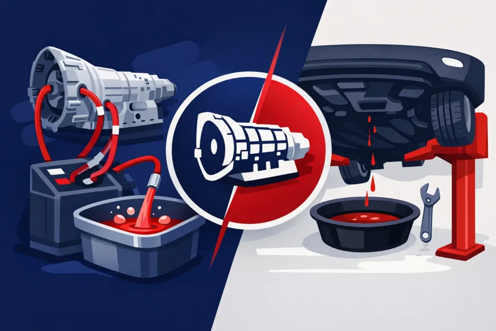 Transmission Flush vs Drain: What Your Car Needs